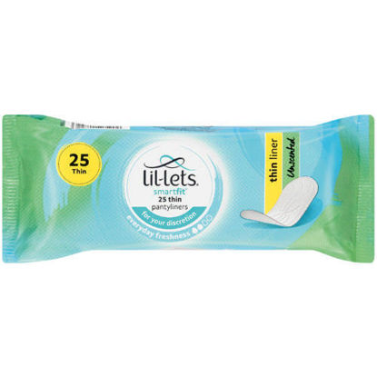 Picture of LILLETS PANTY LINERS UNSCENTED 25'S