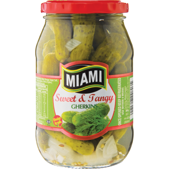 Picture of MIAMI SWEET & TANGY GHERKINS 380G